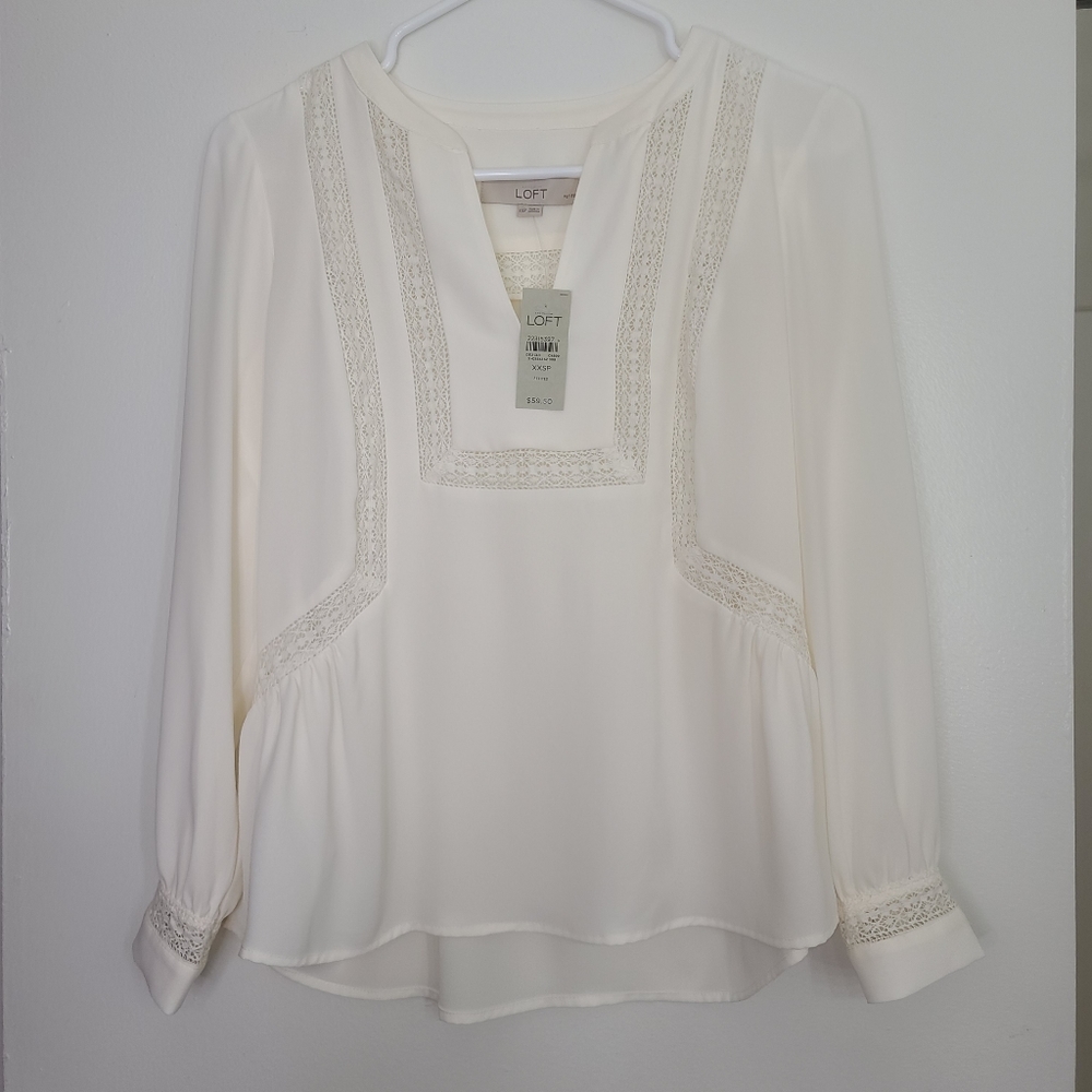 Loft Lace Detail Blouse